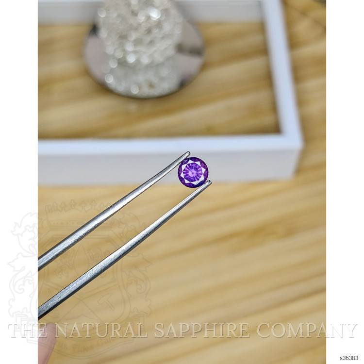 0.59 Ct. Pinkish Purple Sapphire from Ceylon (Sri Lanka)