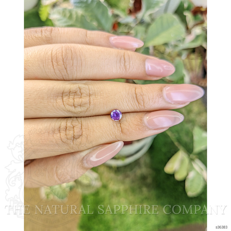 0.59 Ct. Pinkish Purple Sapphire from Ceylon (Sri Lanka)