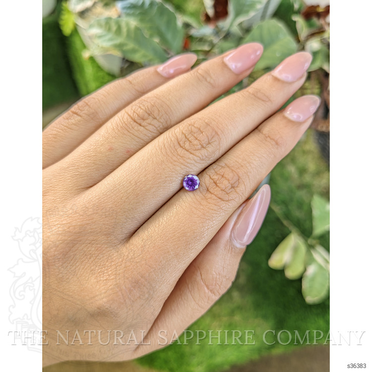 0.59 Ct. Pinkish Purple Sapphire from Ceylon (Sri Lanka)