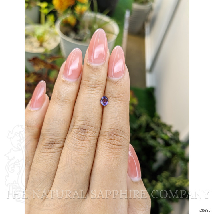 0.50 Ct. Pinkish Purple Sapphire from Ceylon (Sri Lanka)