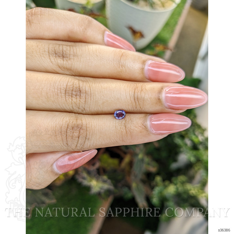 0.50 Ct. Pinkish Purple Sapphire from Ceylon (Sri Lanka)