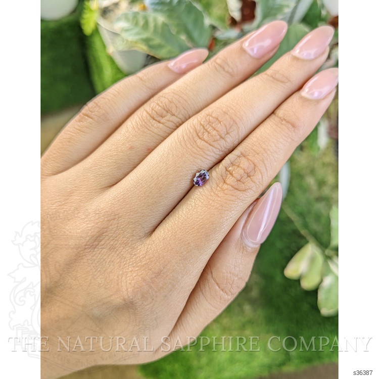 0.57 Ct. Pinkish Purple Sapphire from Ceylon (Sri Lanka)