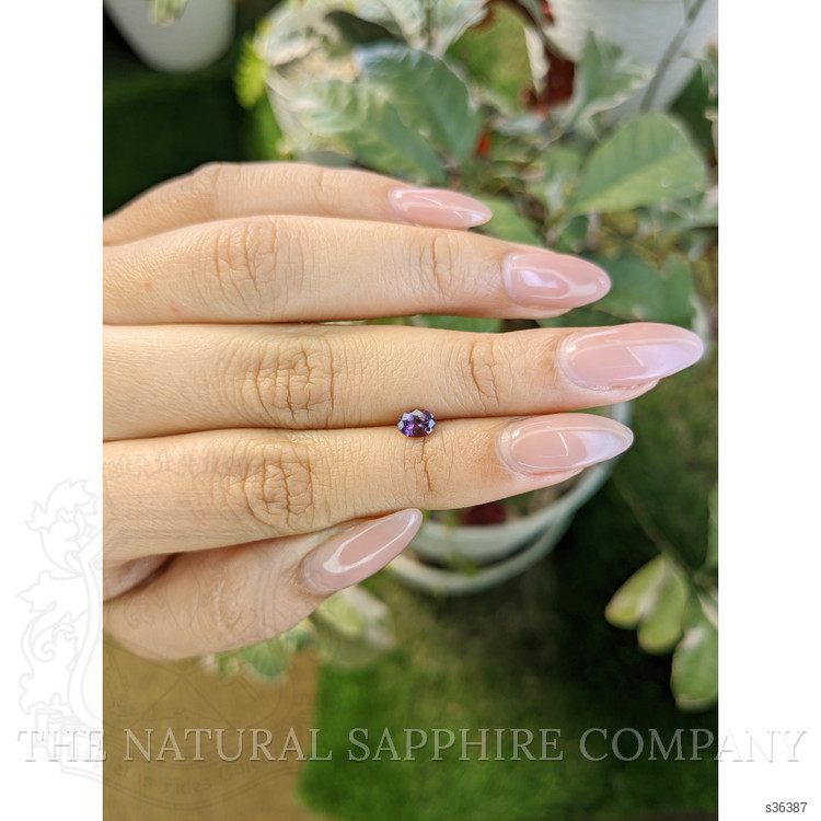0.57 Ct. Pinkish Purple Sapphire from Ceylon (Sri Lanka)