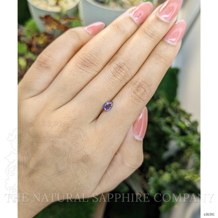 0.57 Ct. Bluish Purple Sapphire from Ceylon (Sri Lanka)
