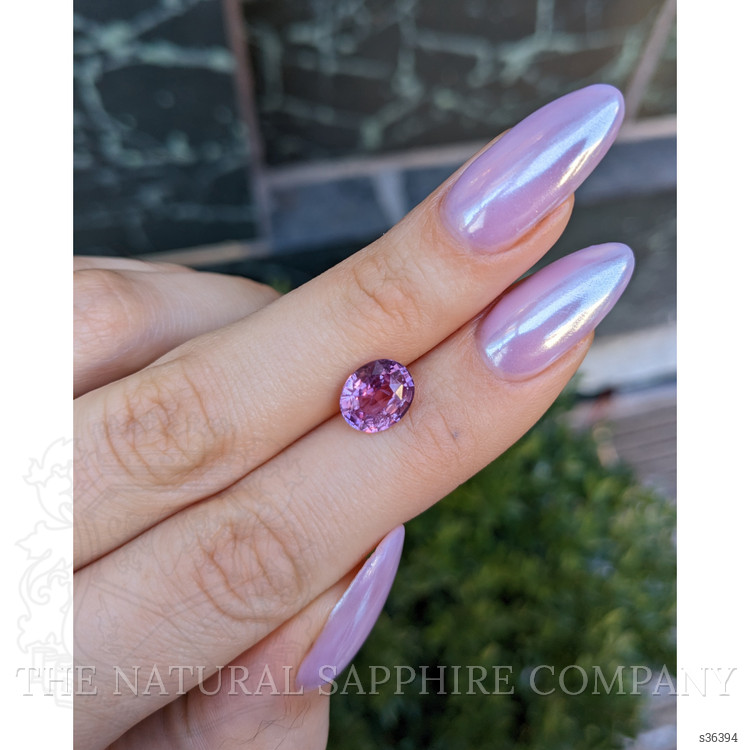 3.08 Ct. Purplish Pink Sapphire from Ceylon (Sri Lanka)