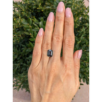 3.33 Ct. Bluish Green Sapphire from Madagascar Life Style