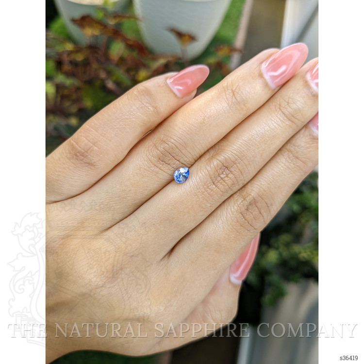 0.49 Ct. Blue Sapphire from Ceylon (Sri Lanka)