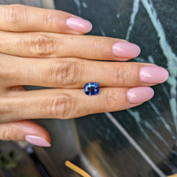 2.36 Ct. Blue Sapphire from Ceylon (Sri Lanka) Life Style