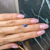 1.06 Ct. Blue Sapphire from Ceylon (Sri Lanka) Life Style