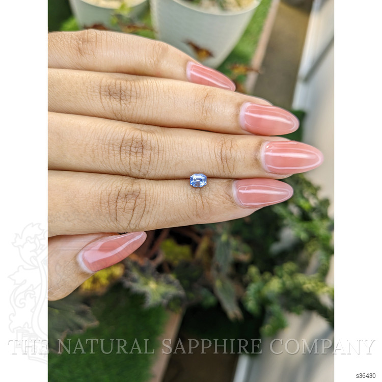 0.57 Ct. Blue Sapphire from Ceylon (Sri Lanka)