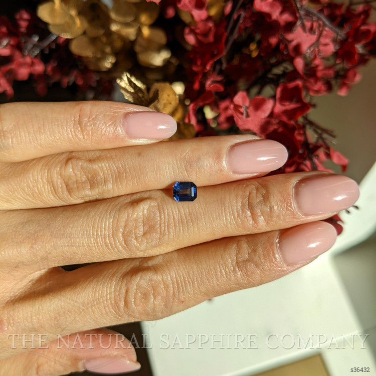 1.09 Ct. Blue Sapphire from Ceylon (Sri Lanka)