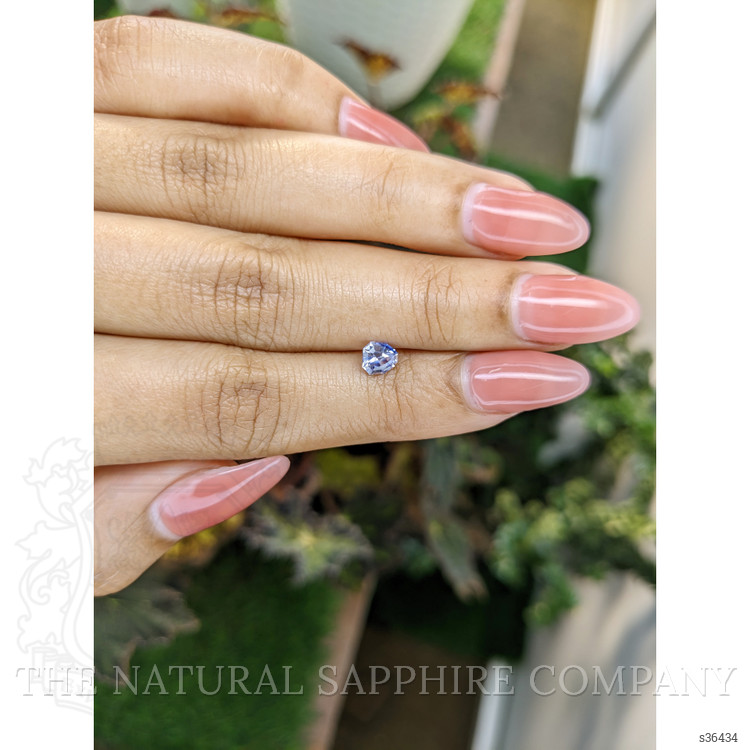 0.55 Ct. Bi Color Sapphire from Ceylon (Sri Lanka)