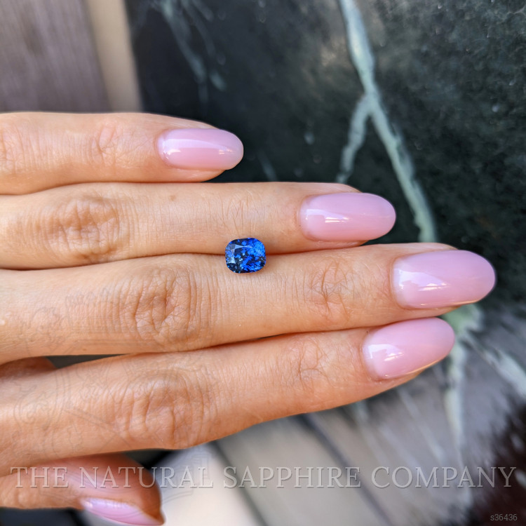 1.74 Ct. Blue Sapphire from Ceylon (Sri Lanka)