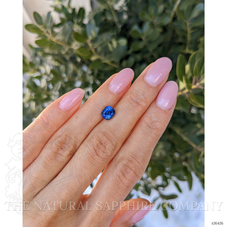 1.74 Ct. Blue Sapphire from Ceylon (Sri Lanka)