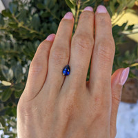 1.82 Ct. Blue Sapphire from Ceylon (Sri Lanka) Life Style