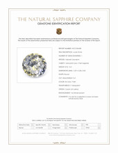 0.61 Ct. Bi Color / Parti Sapphire from Ceylon (Sri Lanka) Scan Report