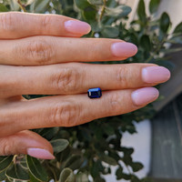 1.77 Ct. Blue Sapphire from Ceylon (Sri Lanka) Life Style