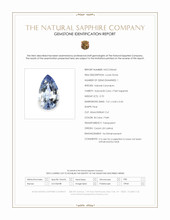 0.70 Ct. Bi Color / Parti Sapphire from Ceylon (Sri Lanka) Scan Report