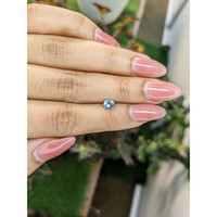 0.44 Ct. Greenish Blue Sapphire from Ceylon (Sri Lanka) Life Style