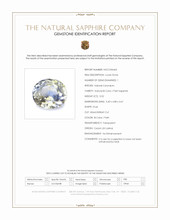 0.52 Ct. Bi Color / Parti Sapphire from Ceylon (Sri Lanka) Scan Report