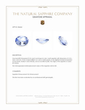 0.34 Ct. Bi Color / Parti Sapphire from Ceylon (Sri Lanka) Appraisal