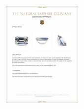 0.45 Ct. Bi Color / Parti Sapphire from Ceylon (Sri Lanka) Appraisal