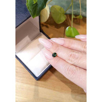 0.91 Ct. Bluish Green Sapphire from Thailand Life Style