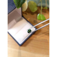 0.91 Ct. Bluish Green Sapphire from Thailand Life Style