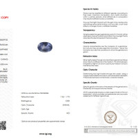1.81 Ct. Greenish Blue Sapphire from Ceylon (Sri Lanka) Scan Report