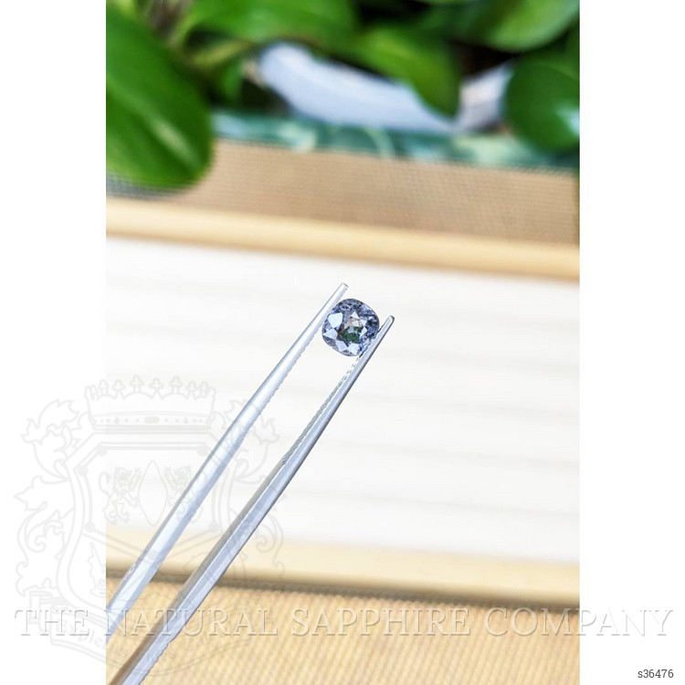 1.46 Ct. Greyish Blue Sapphire from Ceylon (Sri Lanka)