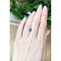 1.61 Ct. Greyish Blue Sapphire from Ceylon (Sri Lanka) Life Style