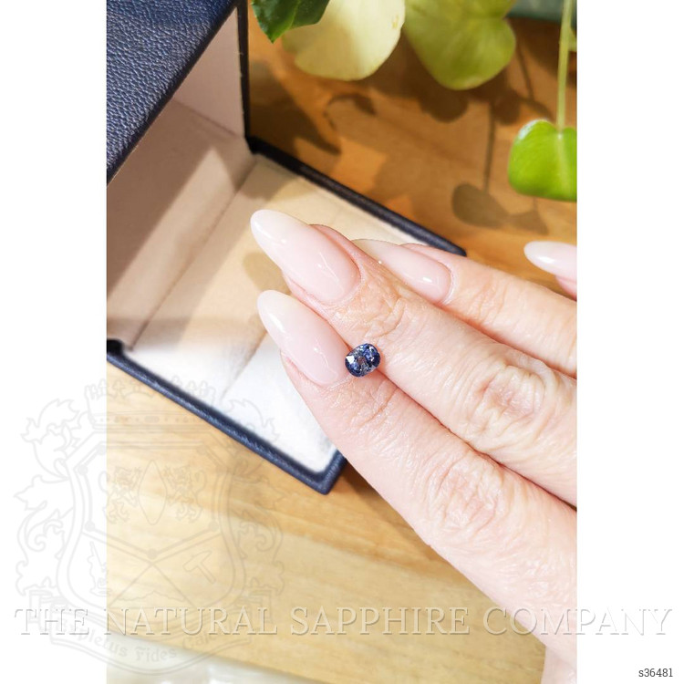 1.07 Ct. Greyish Blue Sapphire from Ceylon (Sri Lanka)