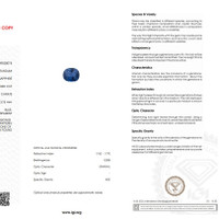 1.41 Ct. Blue Sapphire from Ceylon (Sri Lanka) Scan Report