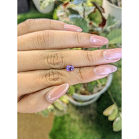 1.07 Ct. Pinkish Purple Sapphire from Ceylon (Sri Lanka) Life Style