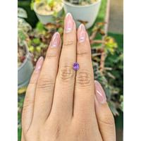 1.07 Ct. Pinkish Purple Sapphire from Ceylon (Sri Lanka) Life Style