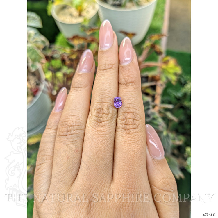 1.07 Ct. Pinkish Purple Sapphire from Ceylon (Sri Lanka)
