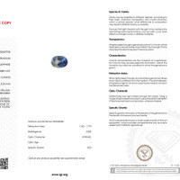 1.75 Ct. Bi Color Sapphire from Ceylon (Sri Lanka) Scan Report