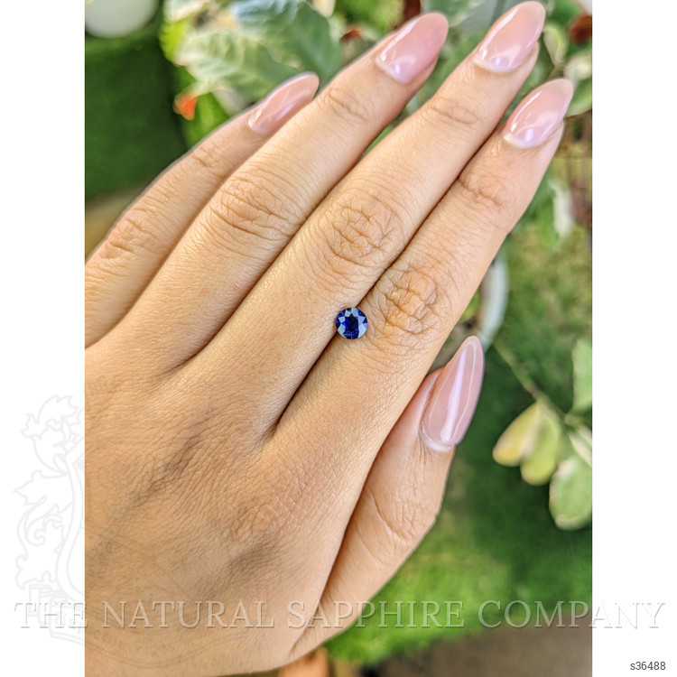 0.66 Ct. Blue Sapphire from Ceylon (Sri Lanka)