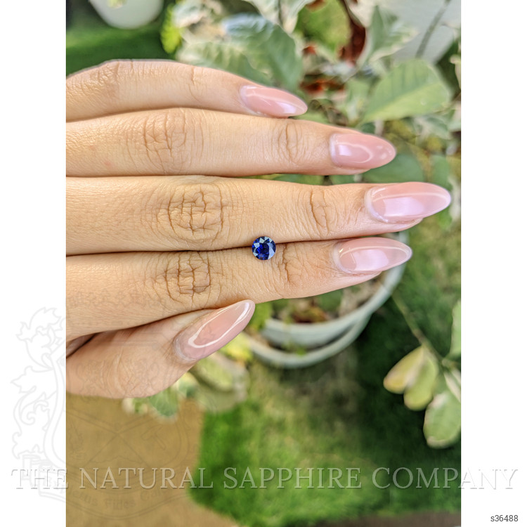 0.66 Ct. Blue Sapphire from Ceylon (Sri Lanka)