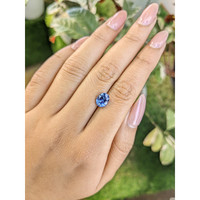 2.20 Ct. Blue Sapphire from Ceylon (Sri Lanka) Life Style