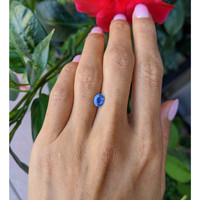 1.04 Ct. Blue Sapphire from Ceylon (Sri Lanka) Life Style