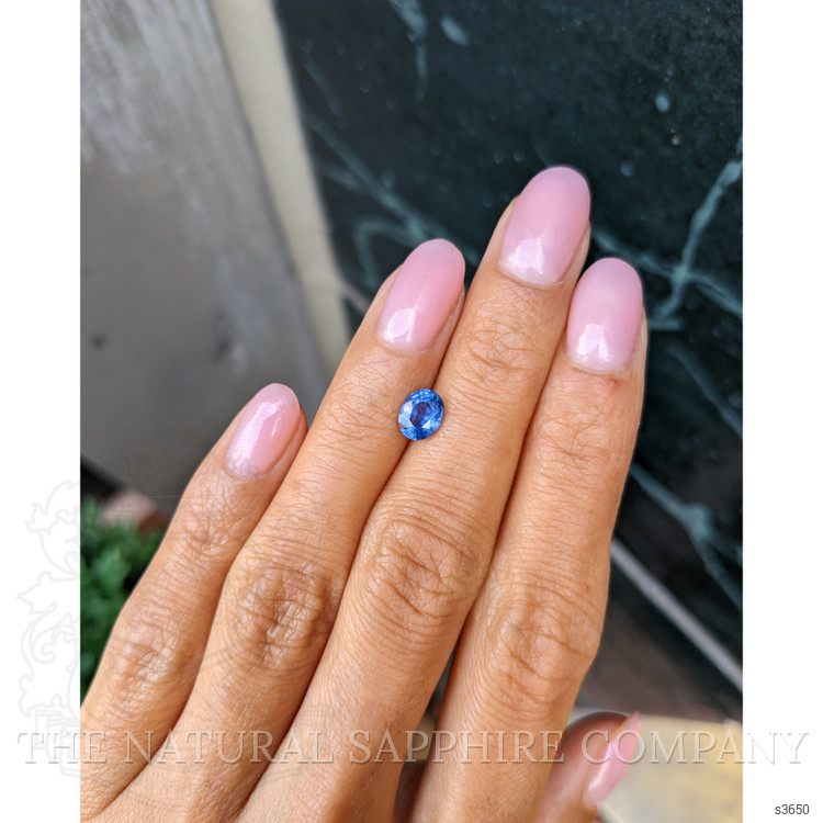 1.04 Ct. Blue Sapphire from Ceylon (Sri Lanka)