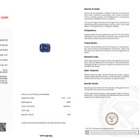 0.80 Ct. Blue Sapphire from Ceylon (Sri Lanka) Scan Report