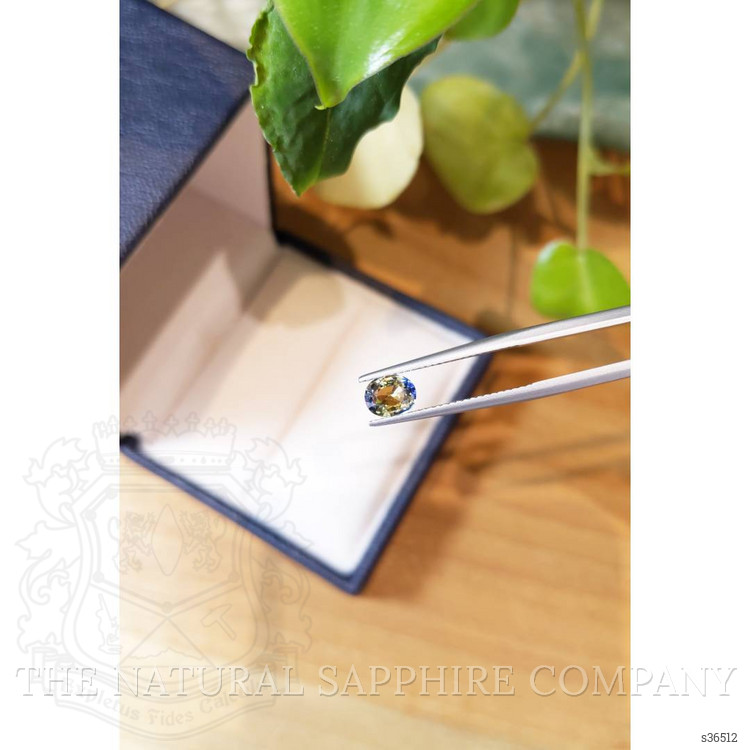 1.08 Ct. Bi Color / Parti Sapphire from Ceylon (Sri Lanka)