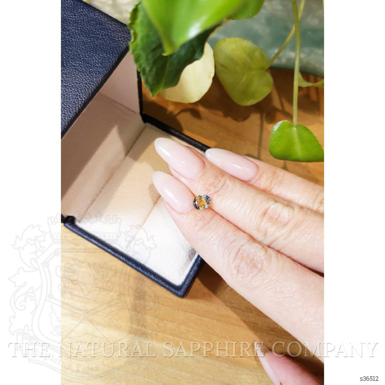1.08 Ct. Bi Color / Parti Sapphire from Ceylon (Sri Lanka)