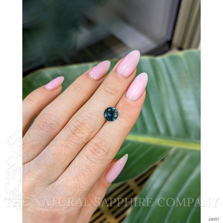 1.96 Ct. Bluish Green Sapphire from Montana