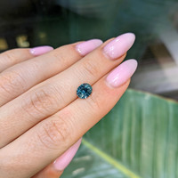 1.69 Ct. Greenish Blue Sapphire from Montana Life Style