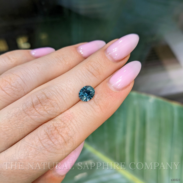 1.69 Ct. Greenish Blue Sapphire from Montana