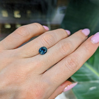 1.69 Ct. Greenish Blue Sapphire from Montana Life Style