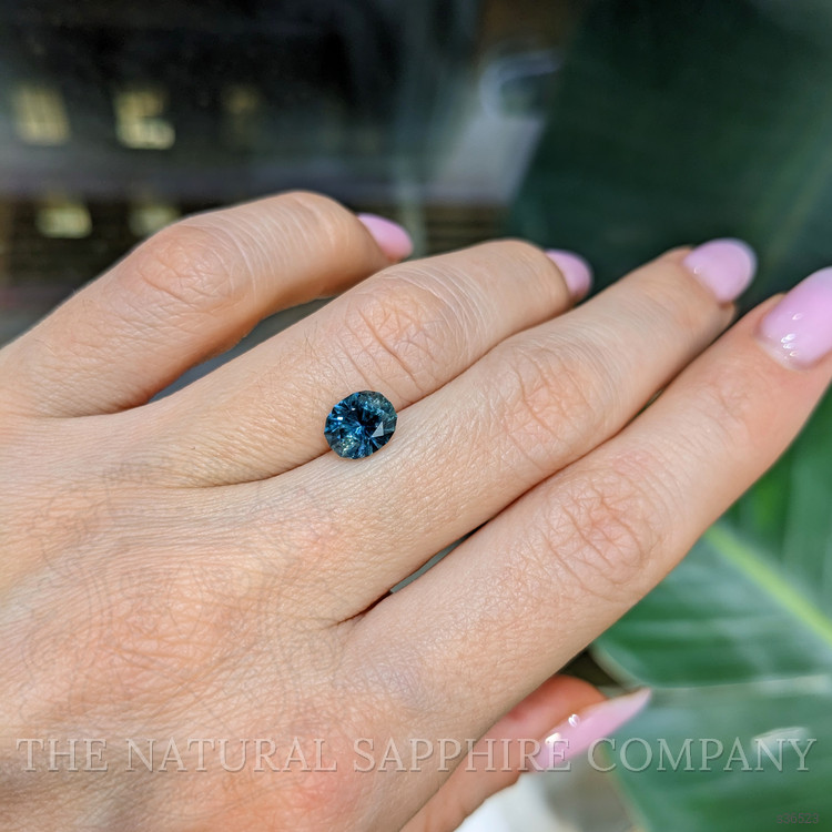 1.69 Ct. Greenish Blue Sapphire from Montana